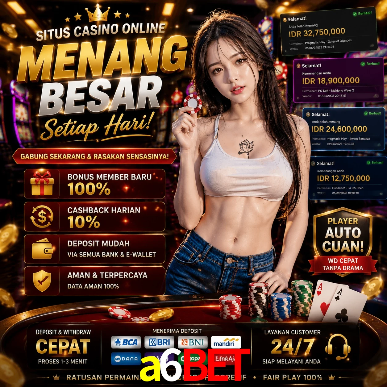 a6bet slots no app